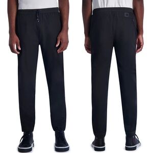 Karl Lagerfeld STRETCH NYLON TRACK PANT WITH MESH INSERTS